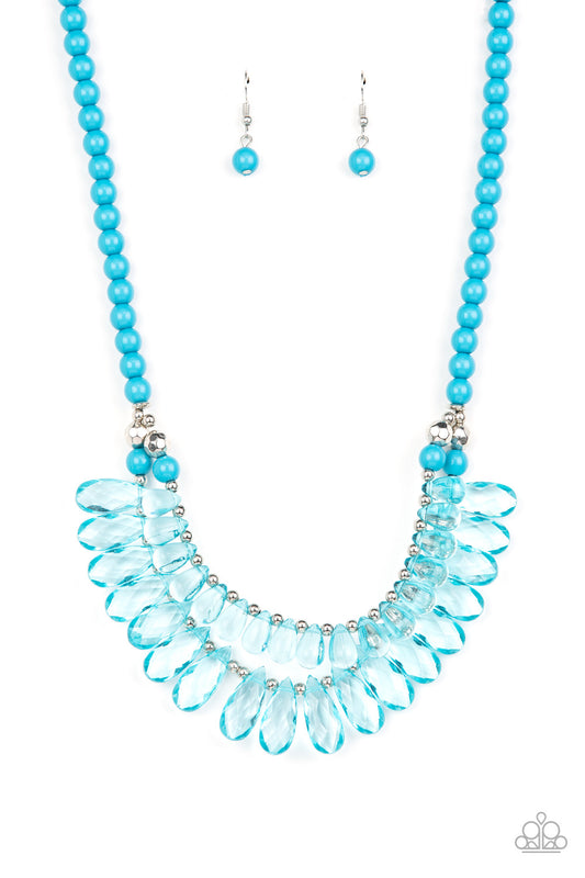 Paparazzi - All Across the GLOBETROTTER - Blue Necklace