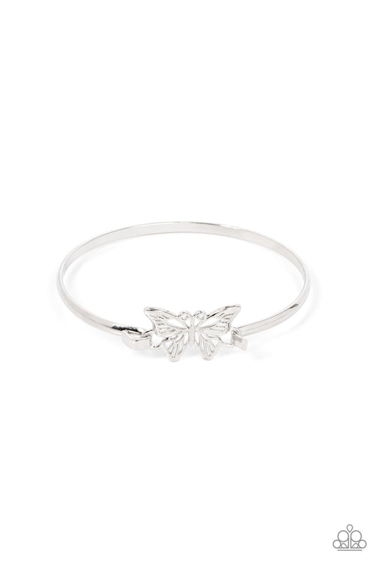 Paparazzi - Did I FLUTTER? - Silver Bracelet