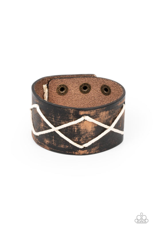 Paparazzi - Cottagecore Couture - Brown Urban Bracelet