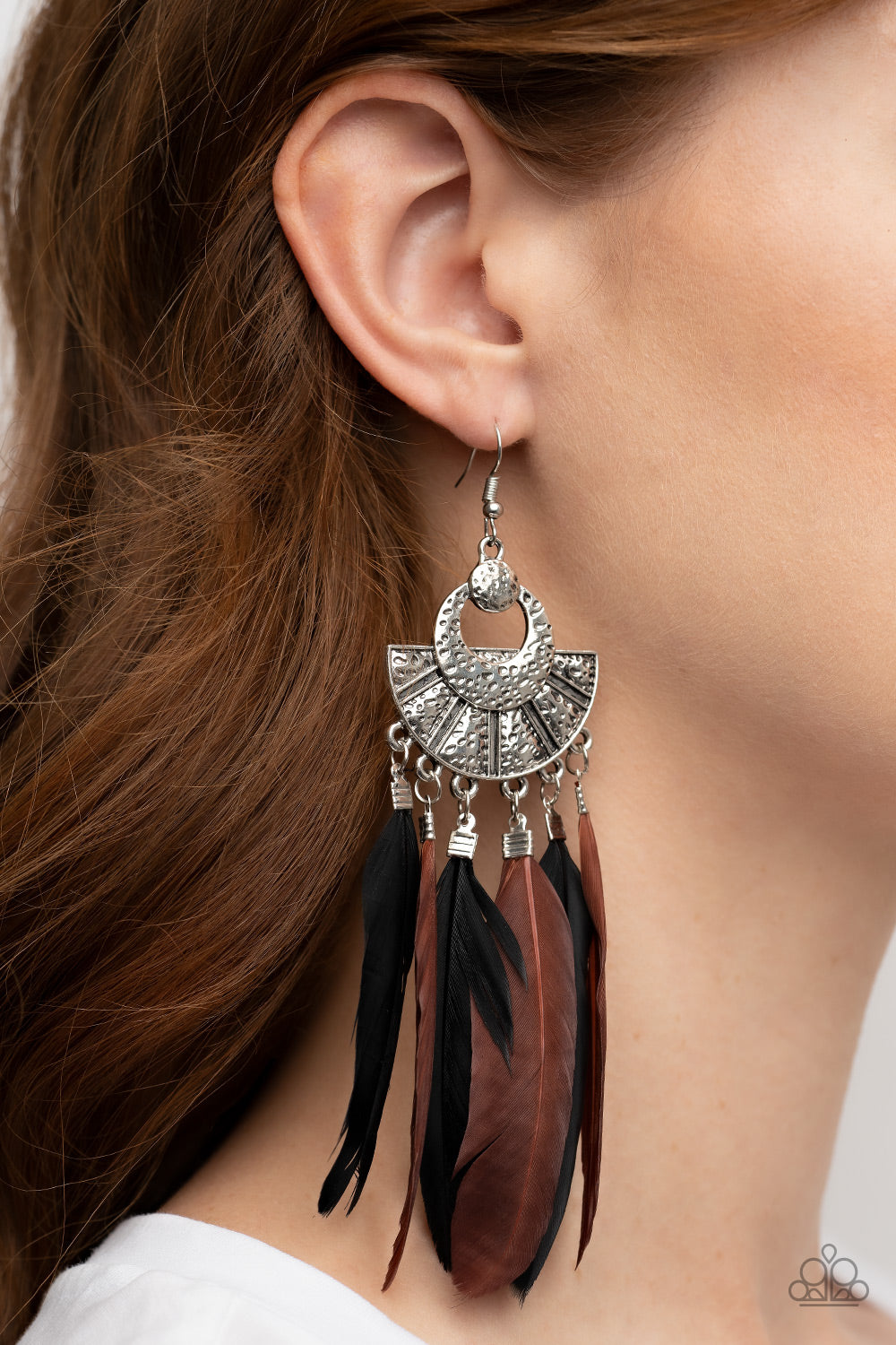 Paparazzi - Plume Paradise - Multi Earrings