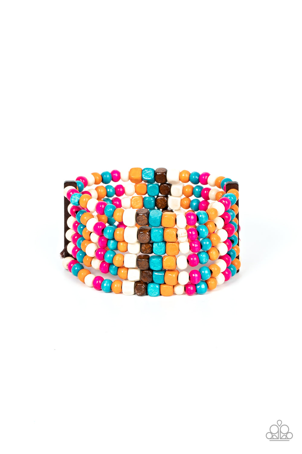 Paparazzi - Dive into Maldives - Multi Wooden Bracelet