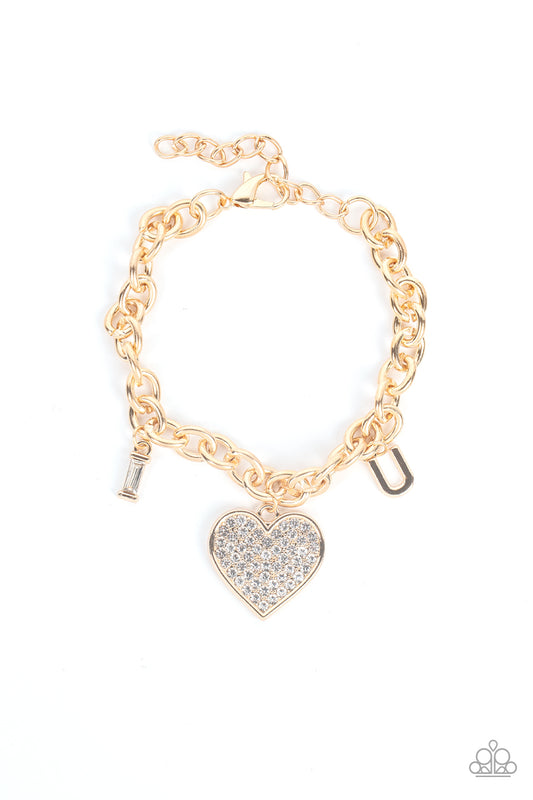 Paparazzi - Declaration of Love - Gold Bracelet