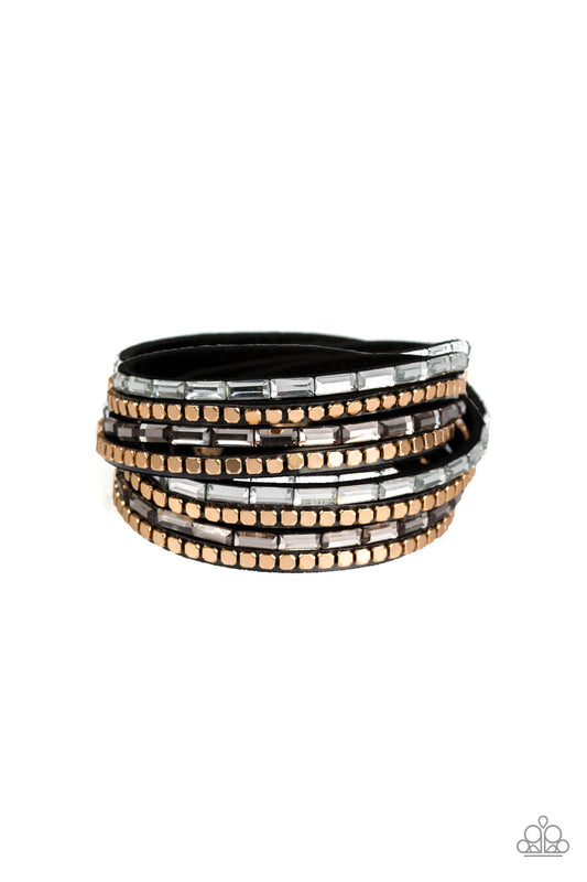 Paparazzi- This Time With Attitude - Black Urban Bracelet