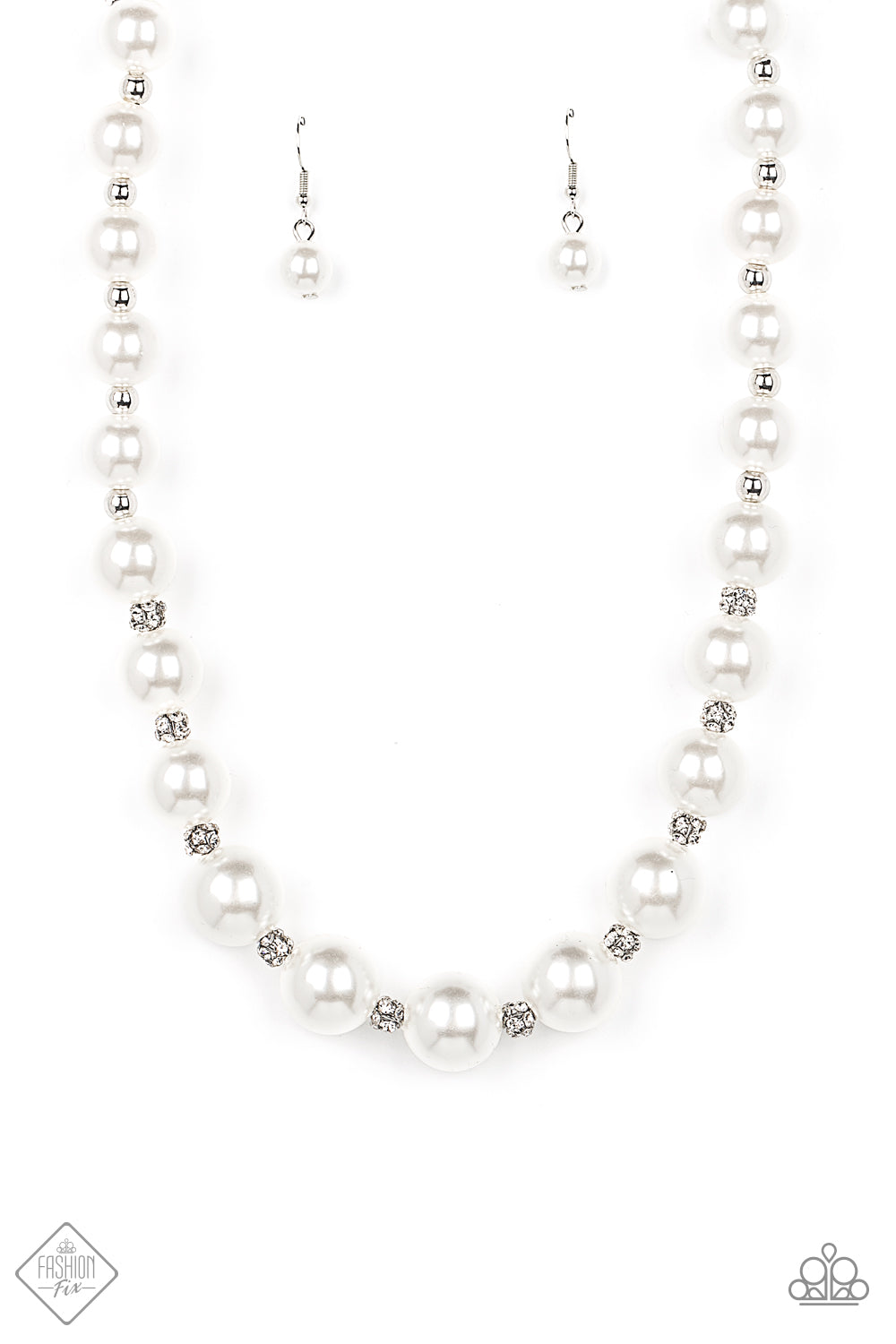 Paparazzi - Sail Away with Me - White Pearl Necklace