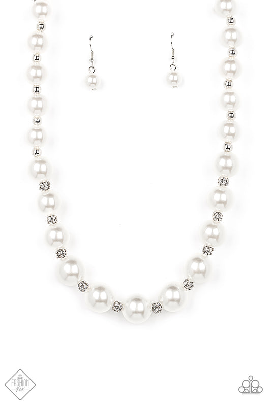 Paparazzi - Sail Away with Me - White Pearl Necklace