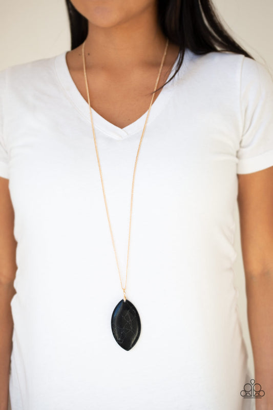 Paparazzi - Santa Fe Simplicity - Black Necklace