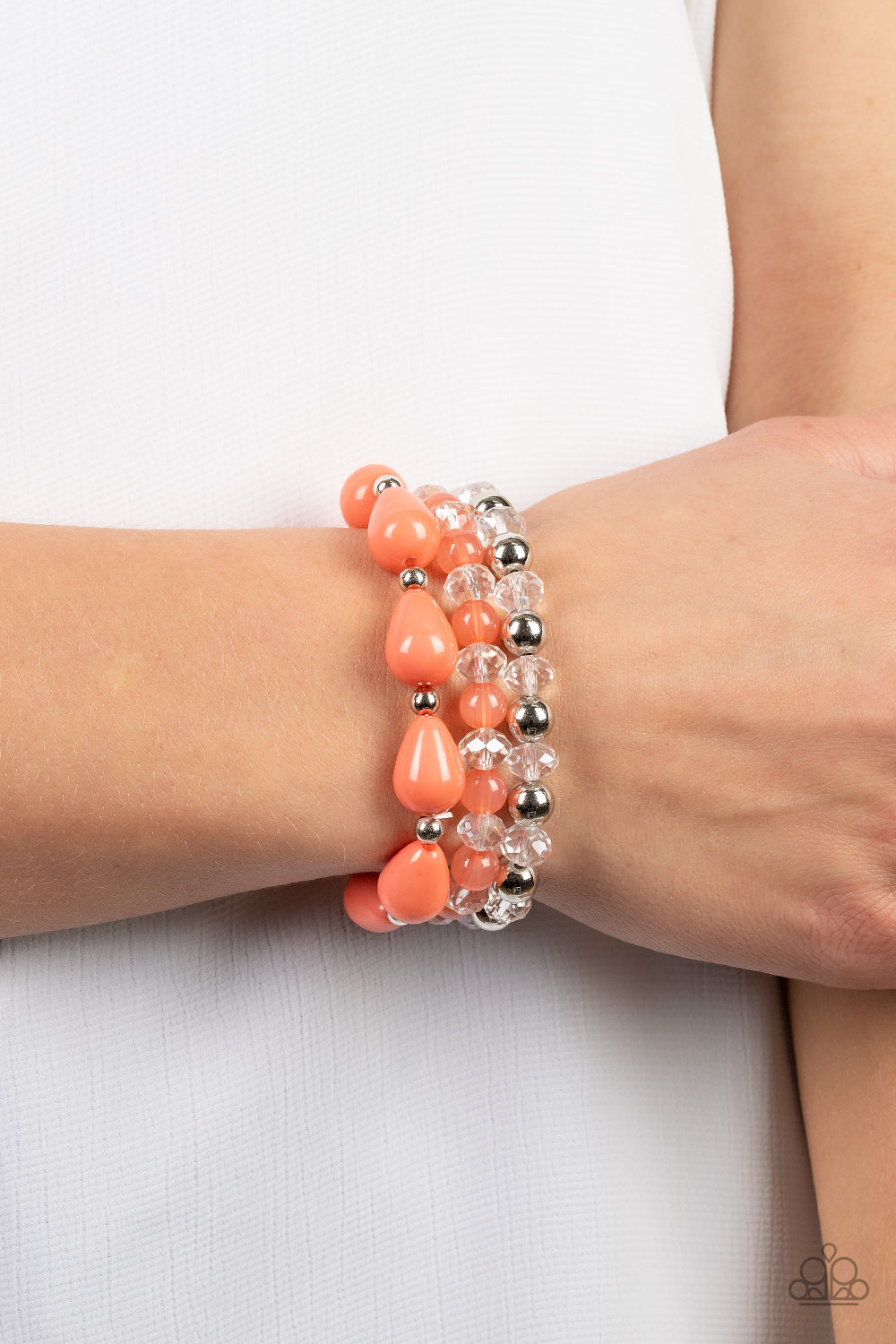 Paparazzi- Beachside Brunch - Orange Bracelet