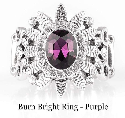 Paparazzi - Burn Bright Purple Ring