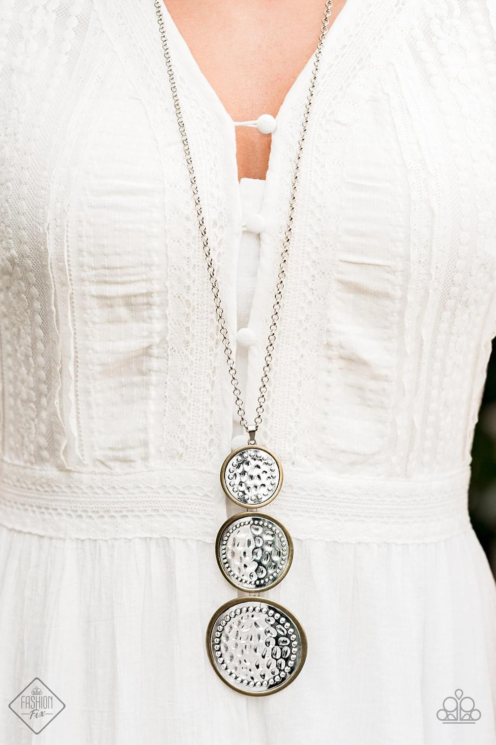 Paparazzi- Buckle Down Multi Necklace