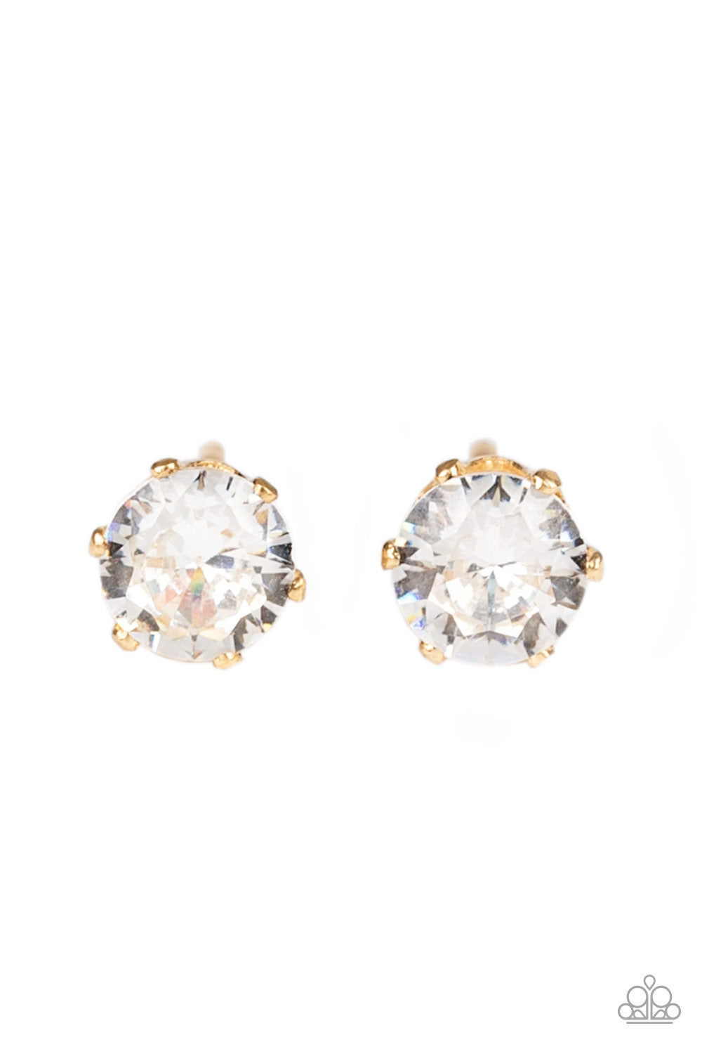 Paparazzi - Delicately Dainty - Gold Post Earrings