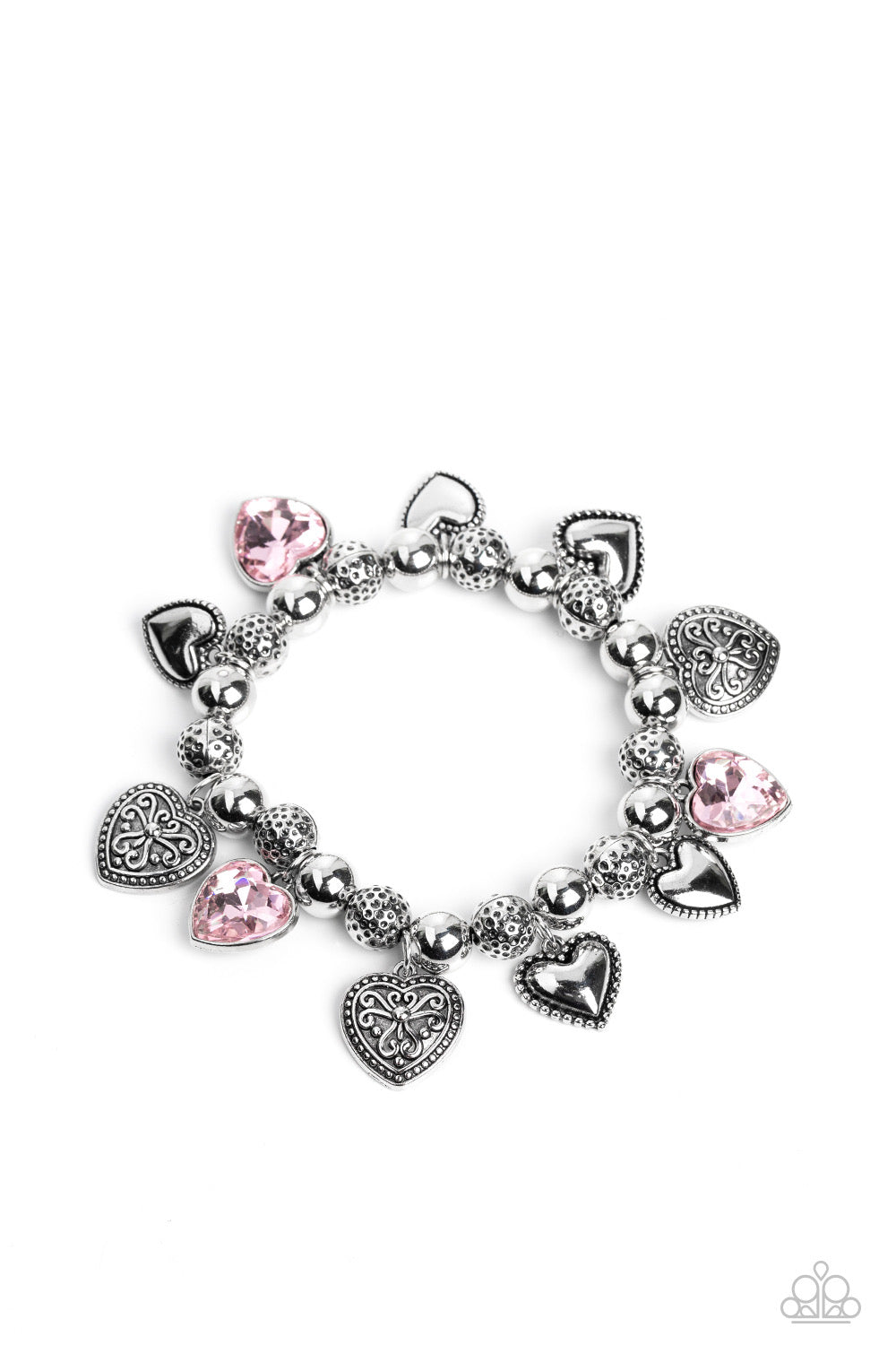 Paparazzi - Charming Crush - Pink Bracelet