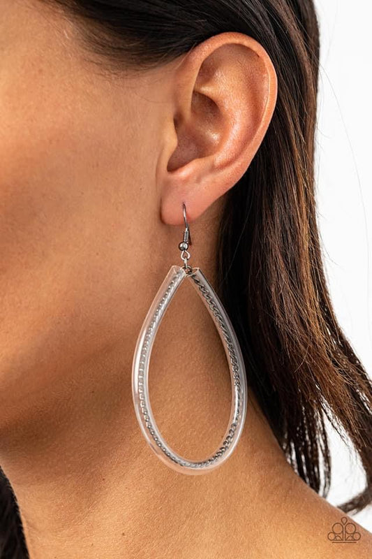 Paparazzi - Just ENCASE You Missed It Silver Earrings