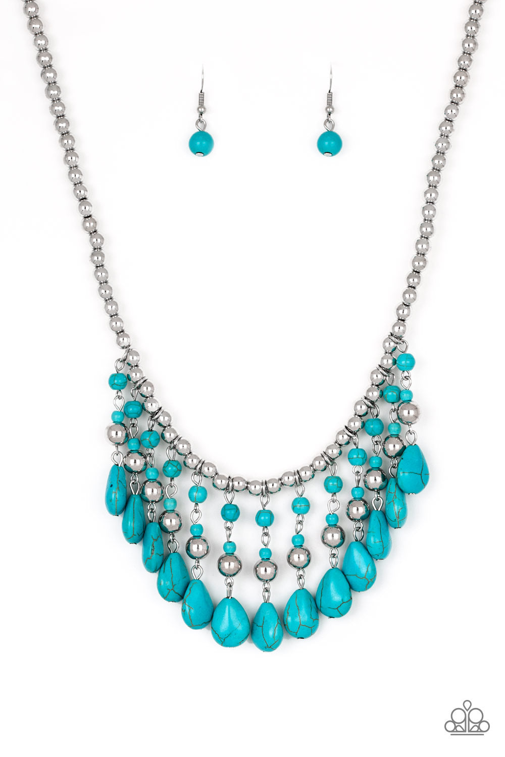 Paparazzi - Rural Revival - Blue Necklace