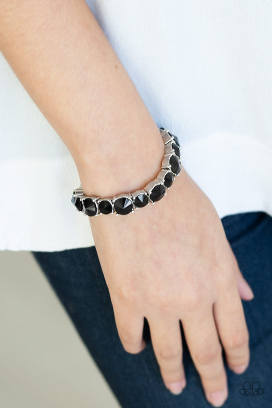 Paparazzi- Born To Bedazzle - Black Bracelet