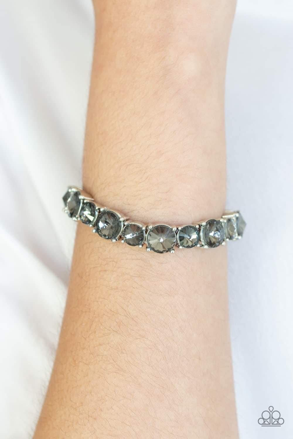 Paparazzi - Born to Bedazzle Silver Bracelet