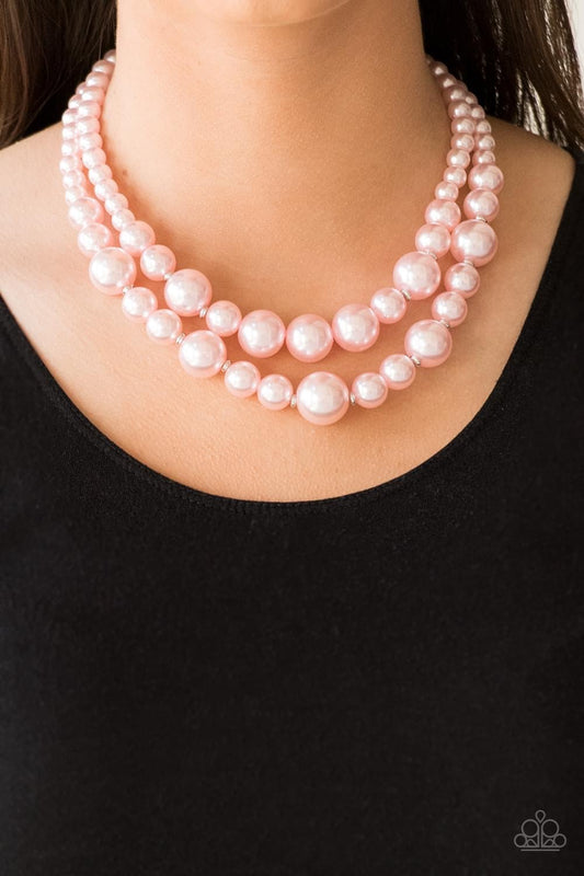 Paparazzi- The More The Modest - Pink Necklace