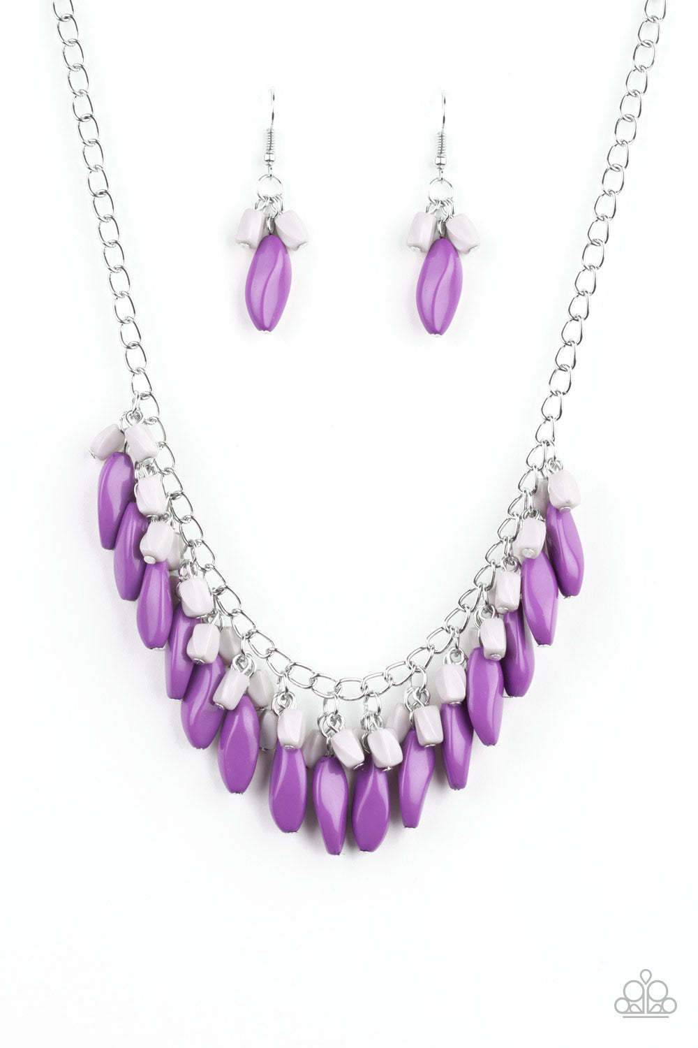 Paparazzi - Bead Binge - Purple Necklace