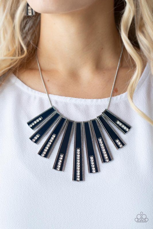 Paparazzi - FAN-tastically Deco - Blue Necklace