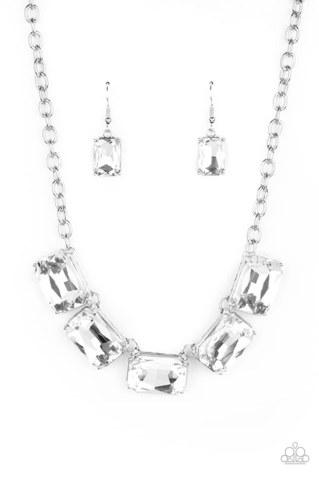 Paparazzi- Deep Freeze Diva White Necklace