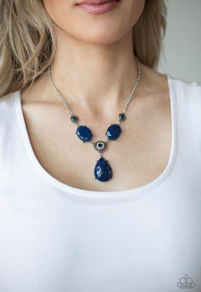 Paparazzi - Heirloom Hideaway - Blue Necklace