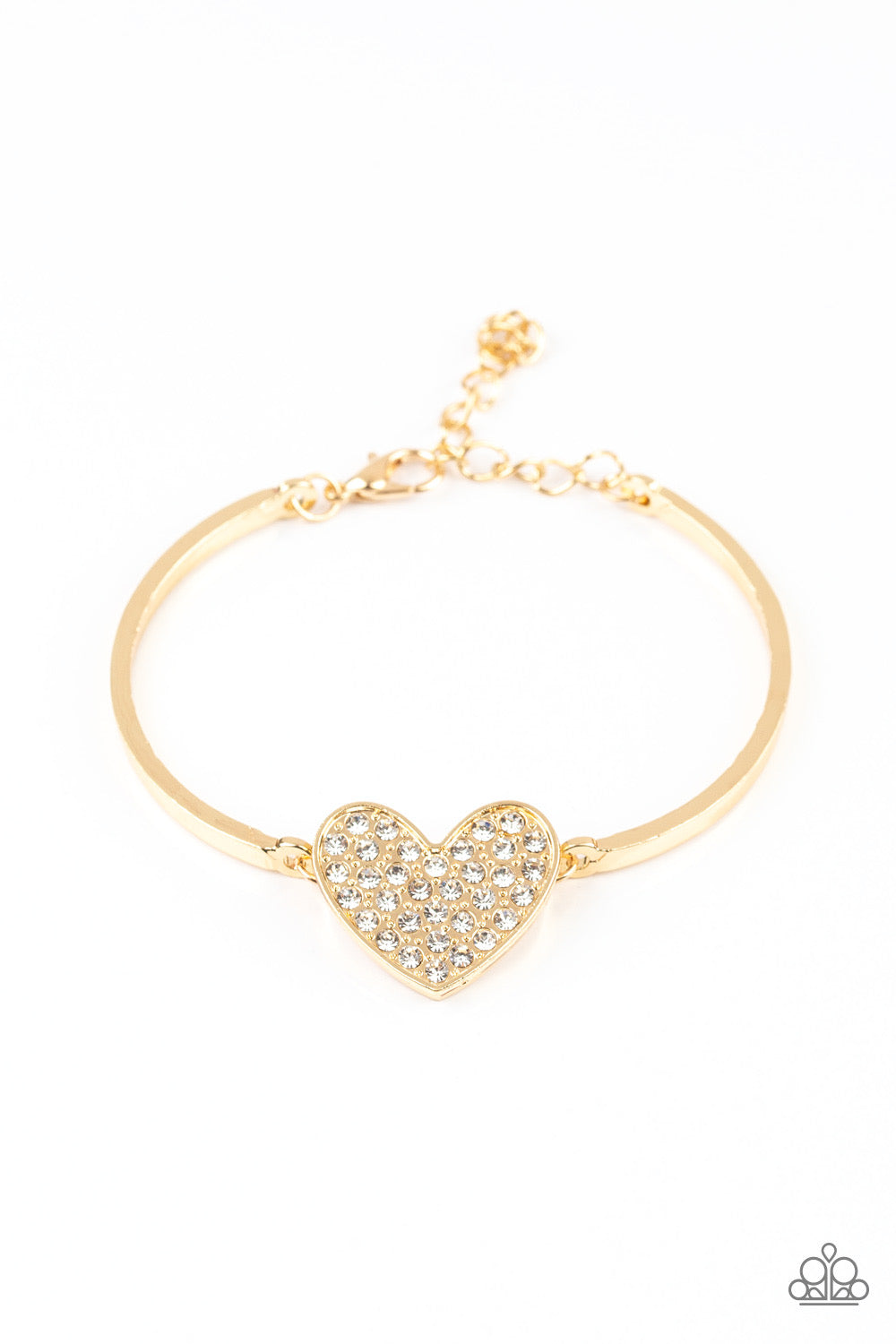 Paparazzi - Heart-Stopping Shimmer - Gold Bracelet