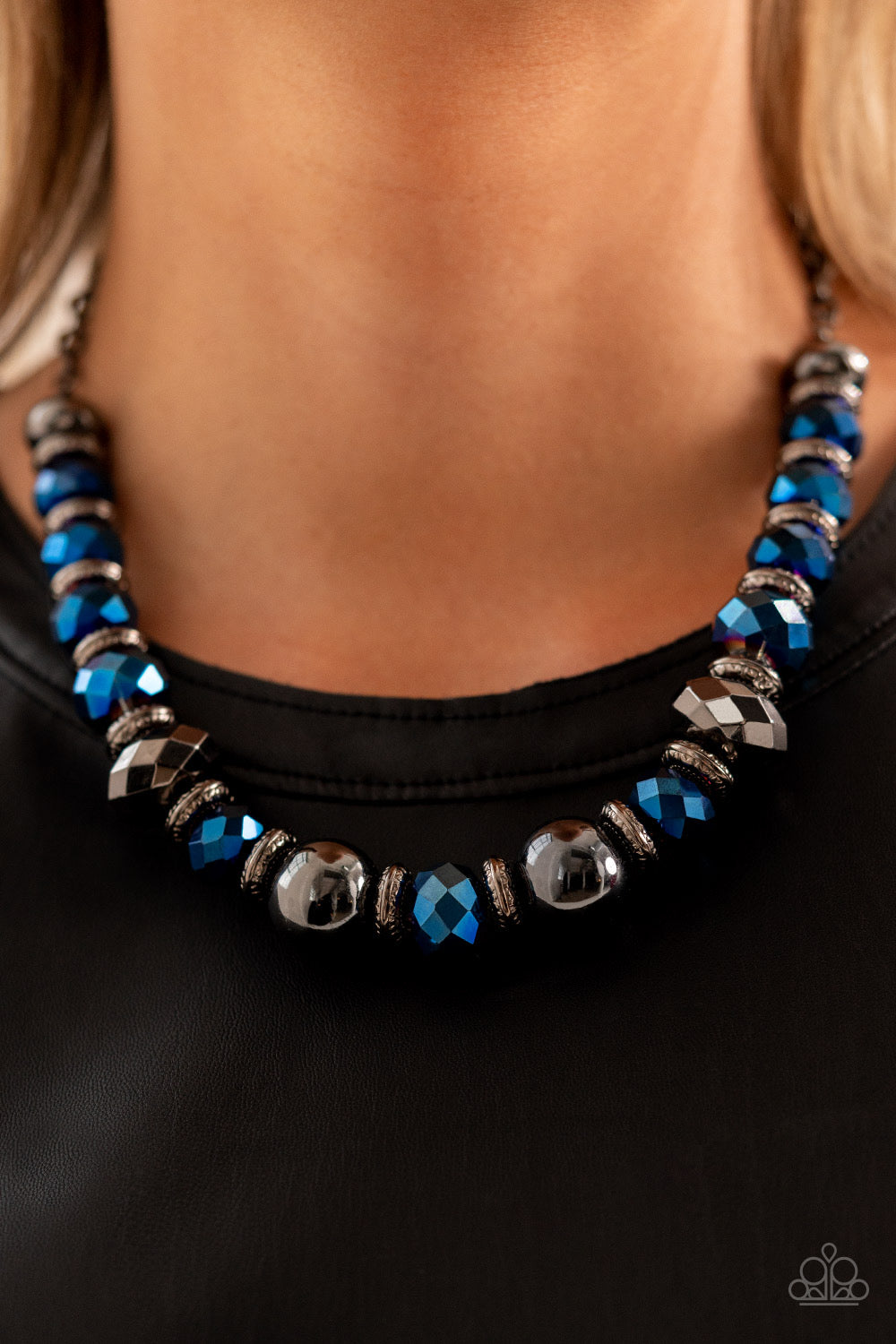 Paparazzi- Interstellar Influencer Blue Necklace