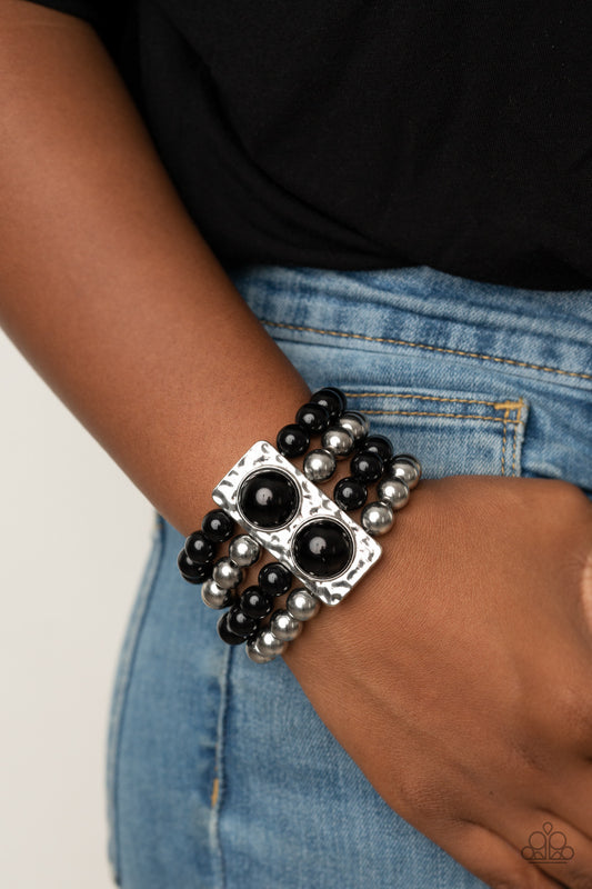 Paparazzi - WEALTH-Conscious Black Bracelet