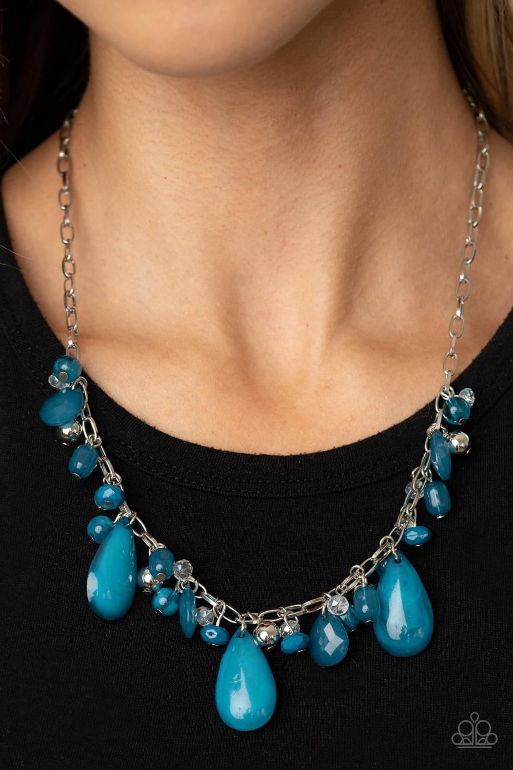 Paparazzi - Seaside Solstice Blue Necklace