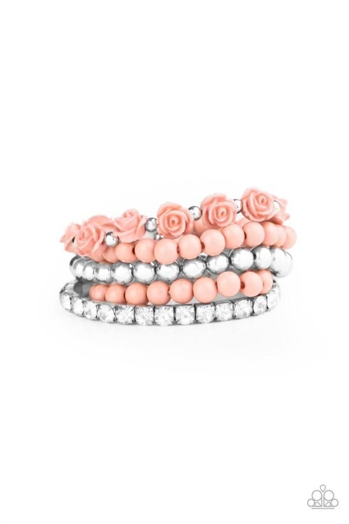 Paparazzi - Rose Garden Grandeur Pink Bracelet