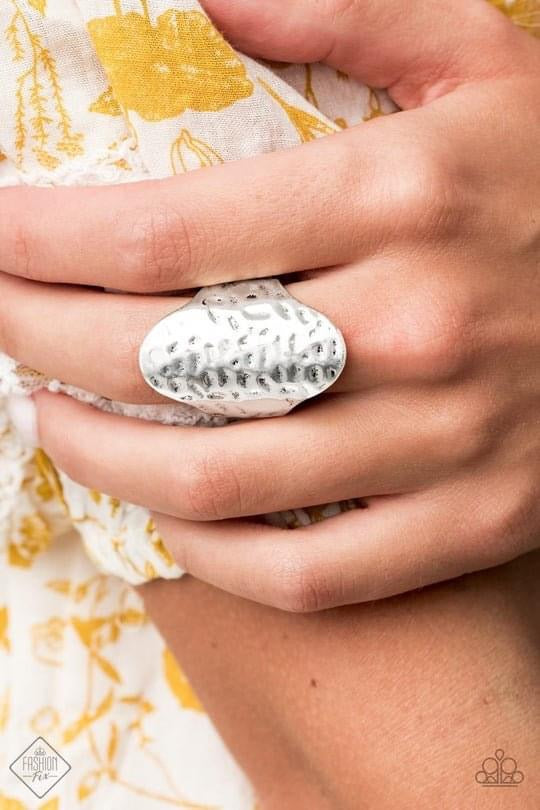 Paparazzi - Revamped Ripple Silver Ring