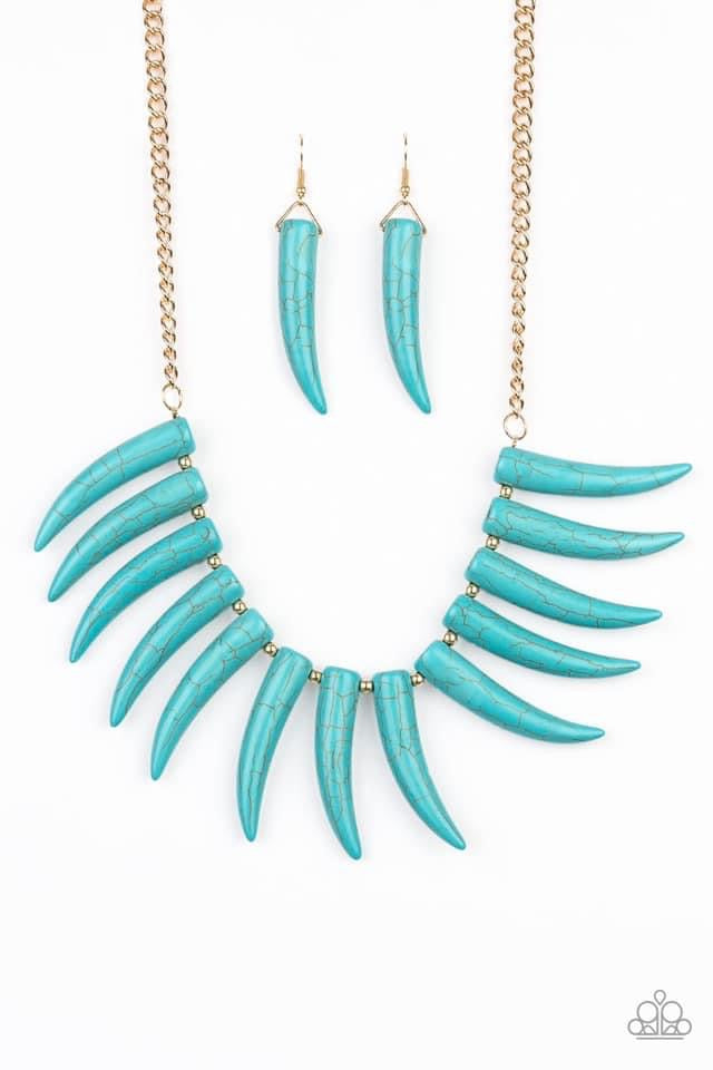 Paparazzi- Tusk Tundra Blue Necklace