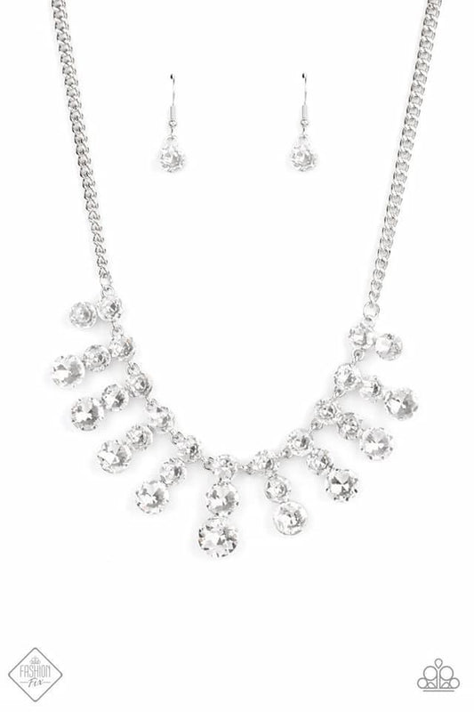 Paparazzi- Celebrity Couture White Necklace