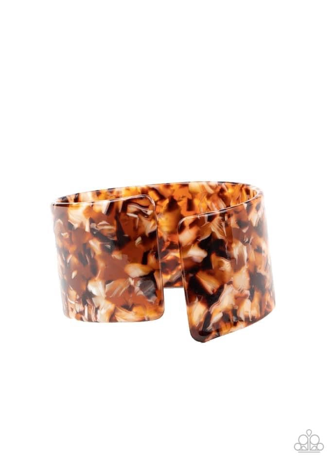 Paparazzi - Haute Hustle Brown Bracelet