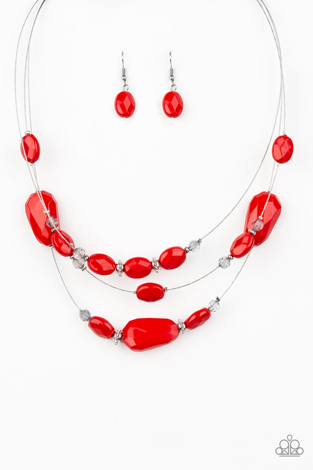 Paparazzi - Radiant Reflections - Red Necklace