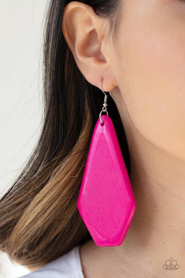 Paparazzi- Vacation Ready Pink Earrings