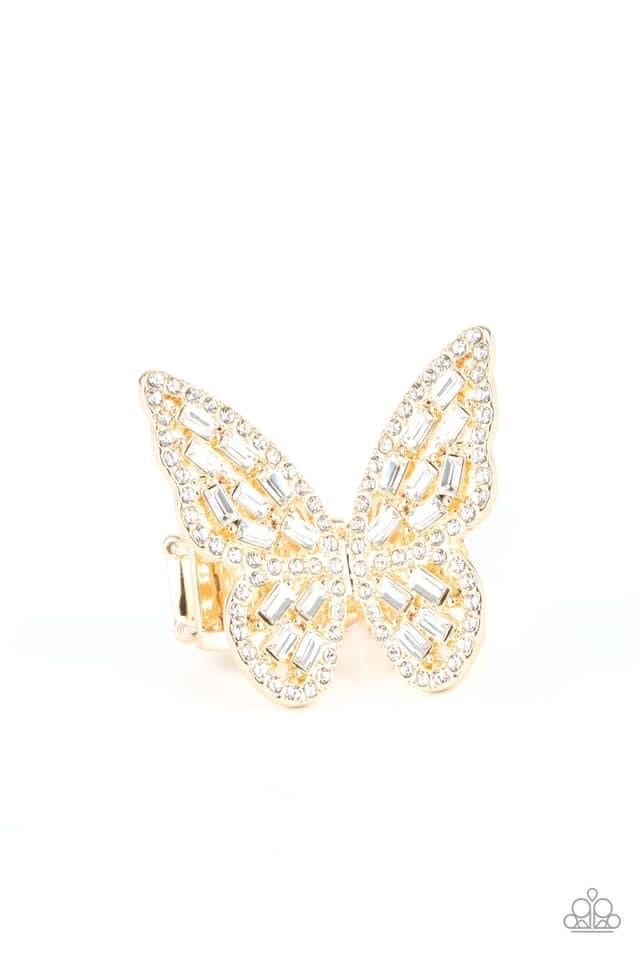 Paparazzi- Flauntable Flutter - Gold Ring