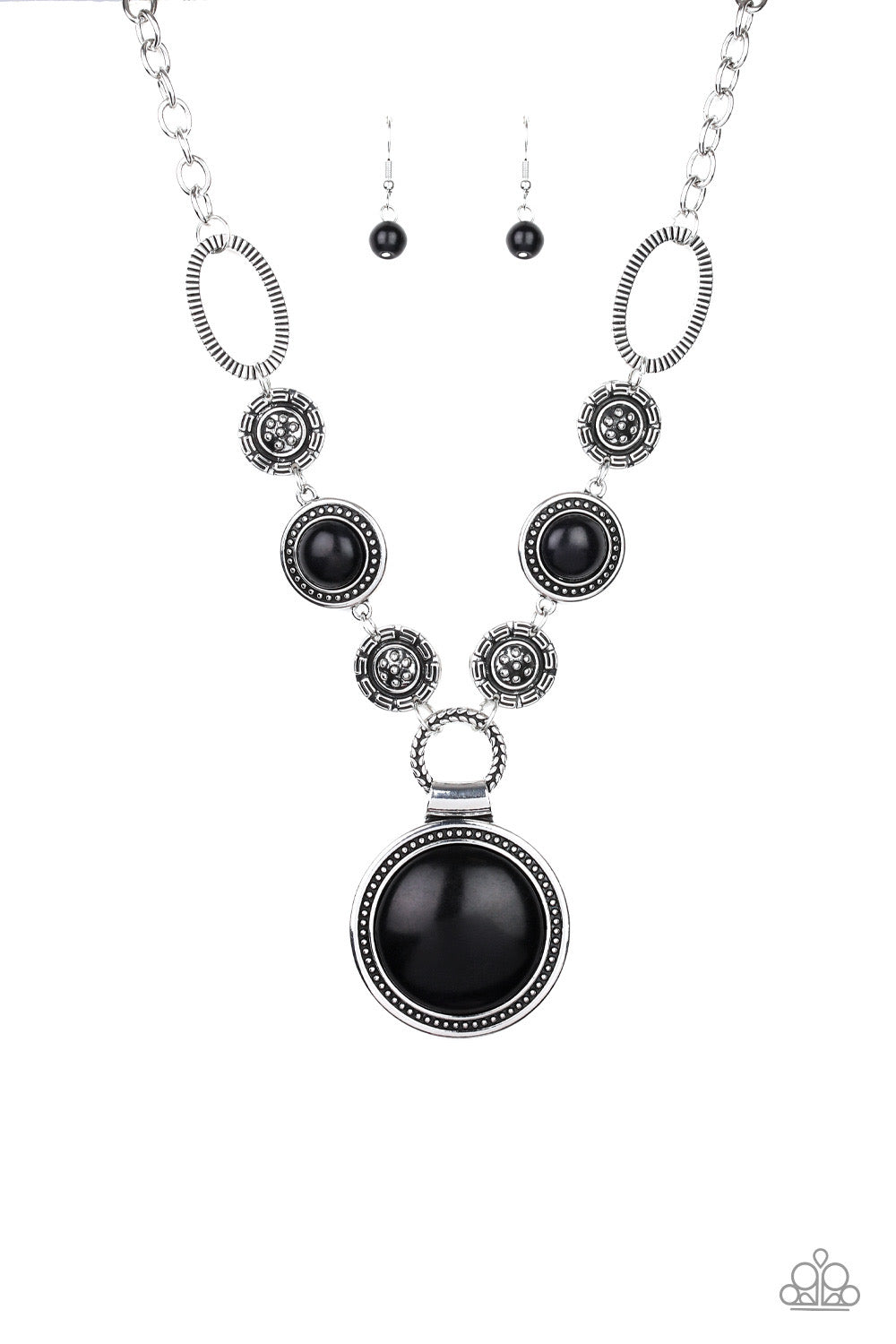 Paparazzi - Sedona Drama - Black Necklace