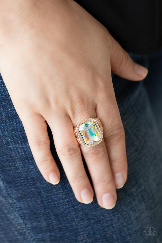 Paparazzi - Galaxy Goddess - Rose Gold Ring