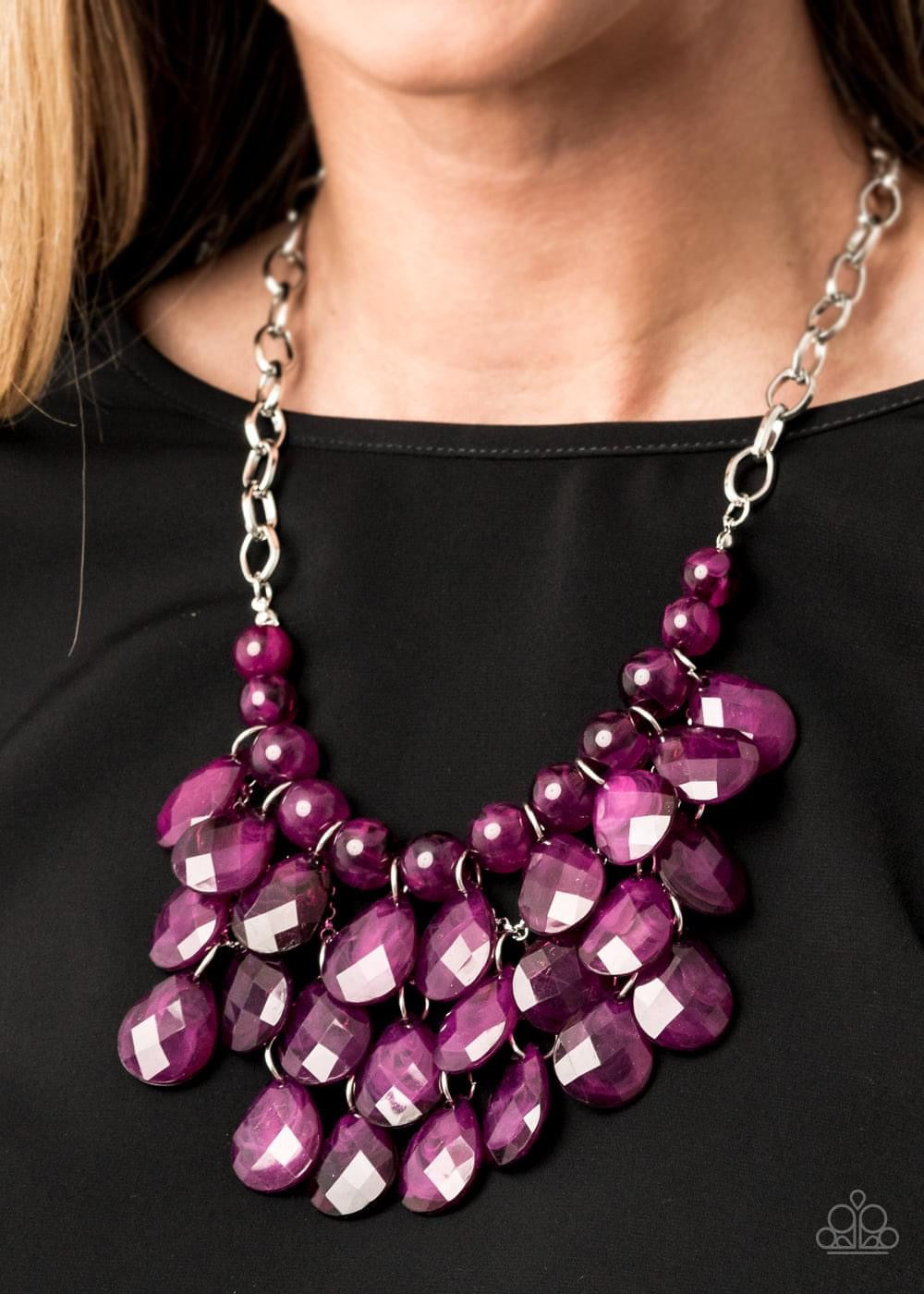 Paparazzi- Sorry to Burst Your Bubble Purple Necklace