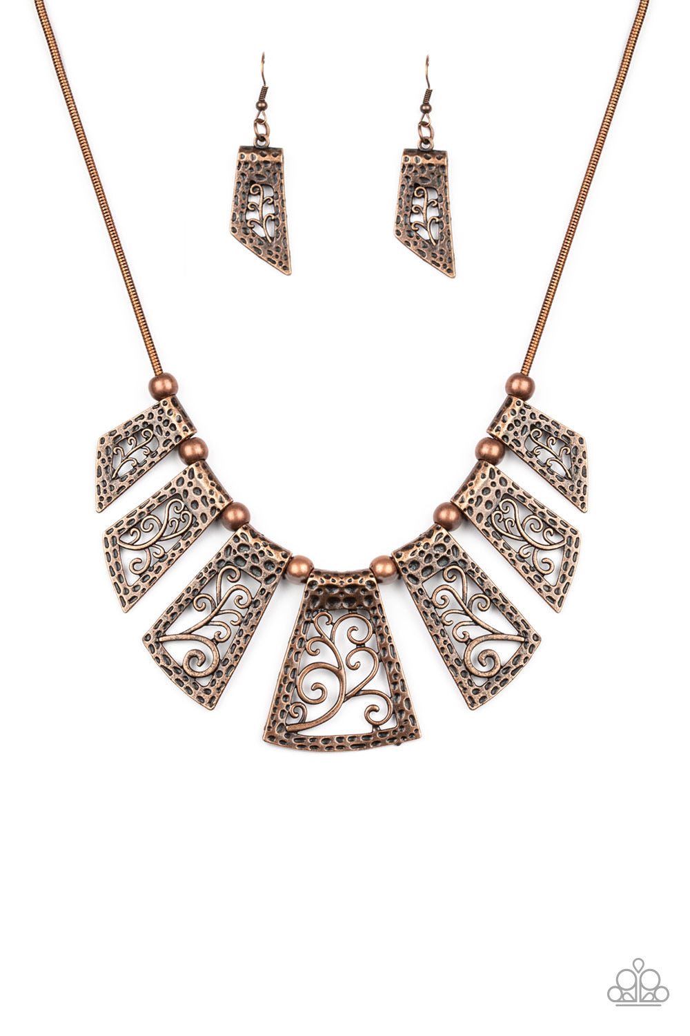 Paparazzi - Vintage Vineyard - Copper Necklace