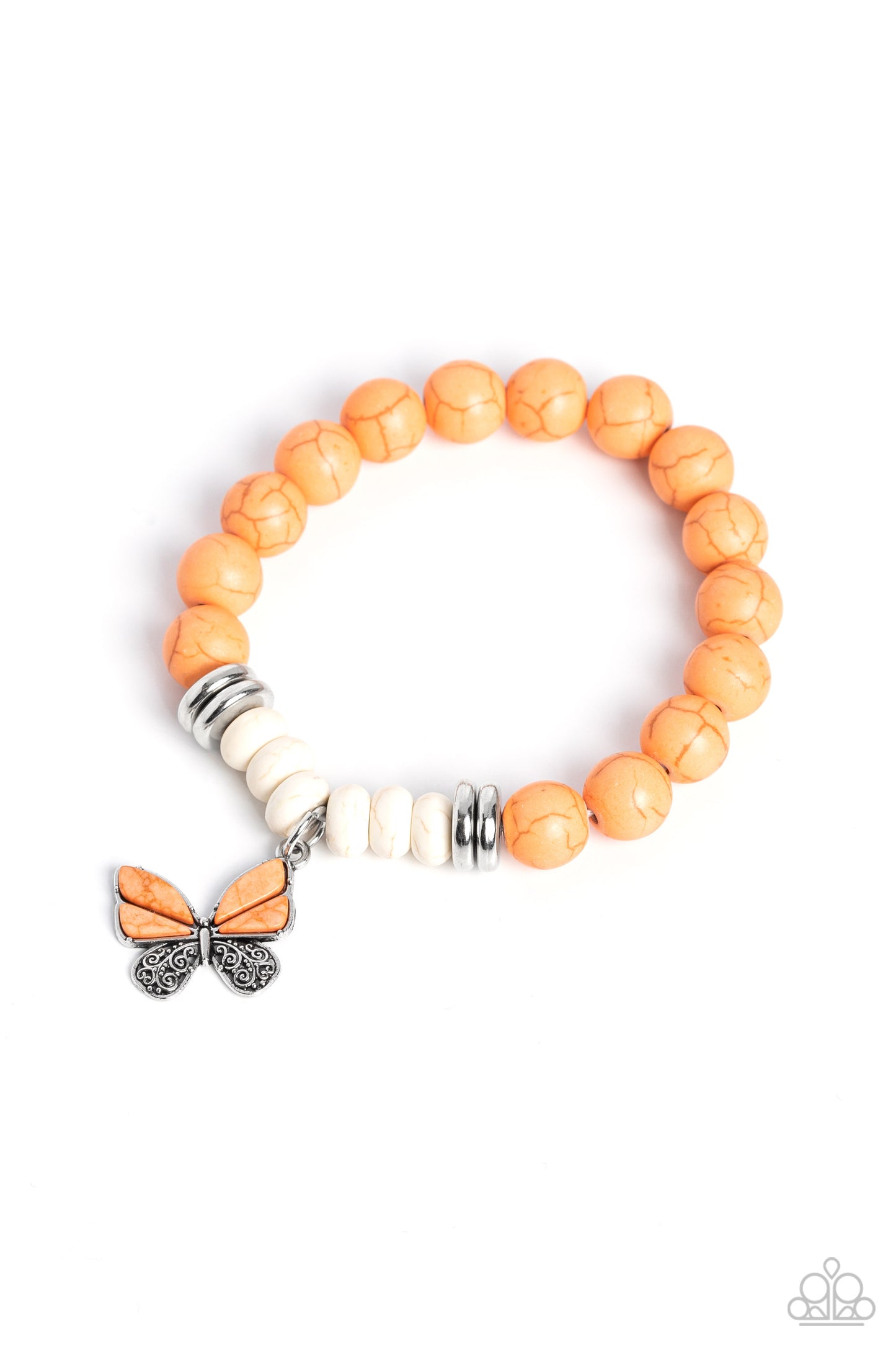 Paparazzi - Dreamy Drama - Orange Necklace