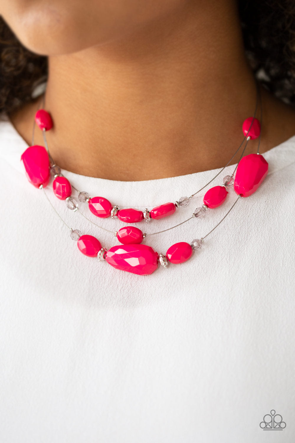 Paparazzi - Radiant Reflections Pink Necklace