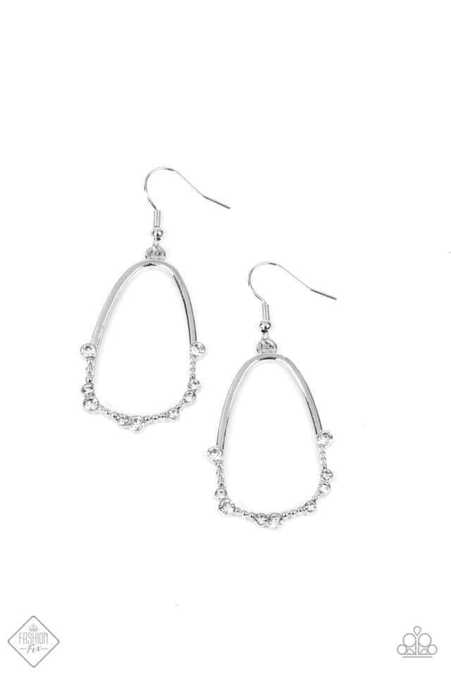 Paparazzi - Ready or Yacht Silver Earrings