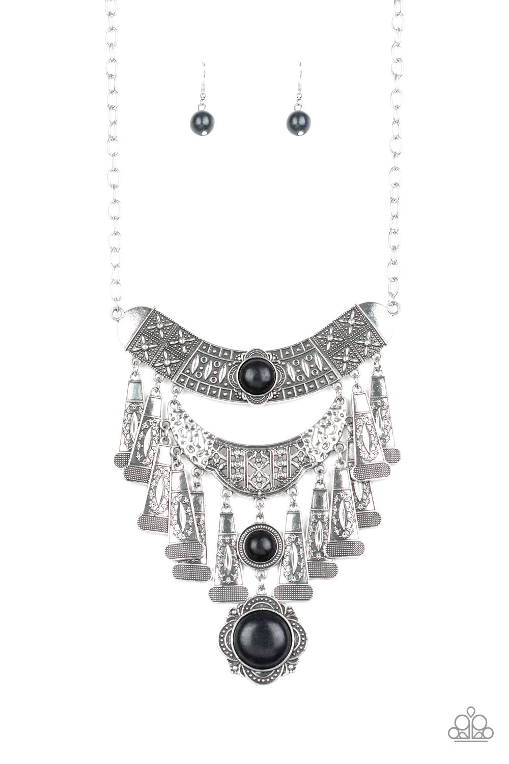 Paparazzi - Sahara Royal - Black Necklace