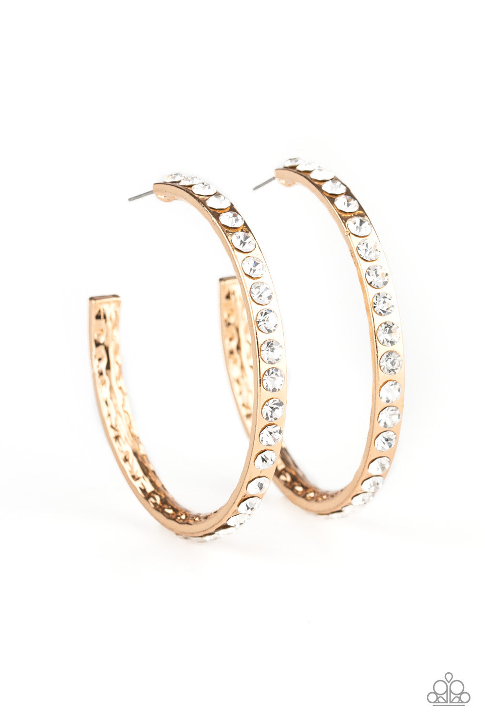 Paparazzi- Global Gleam - Gold Hoop Earrings