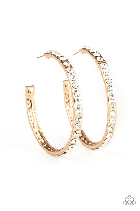 Paparazzi- Global Gleam - Gold Hoop Earrings