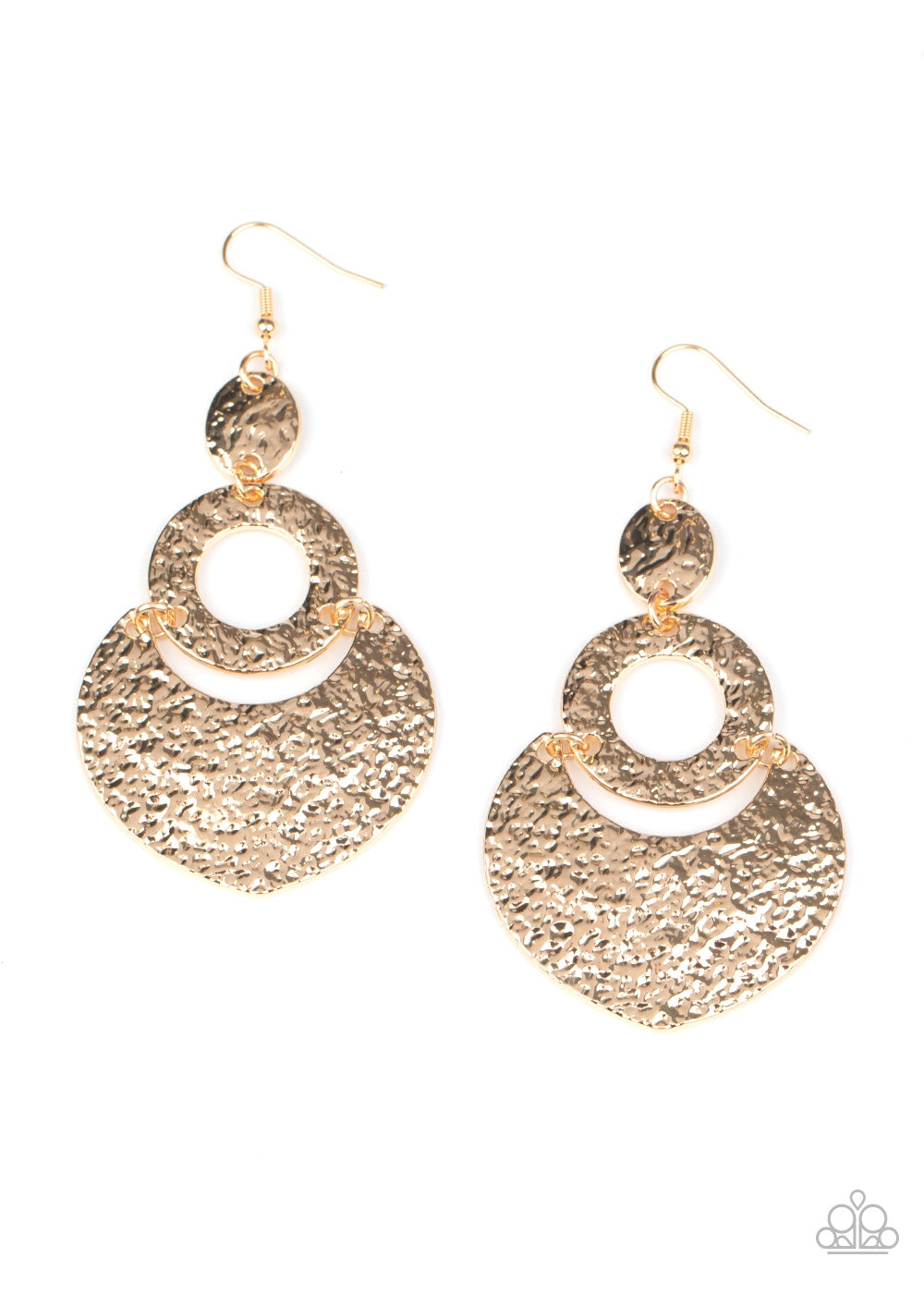 Paparazzi - Shimmer Suite - Gold Earrings