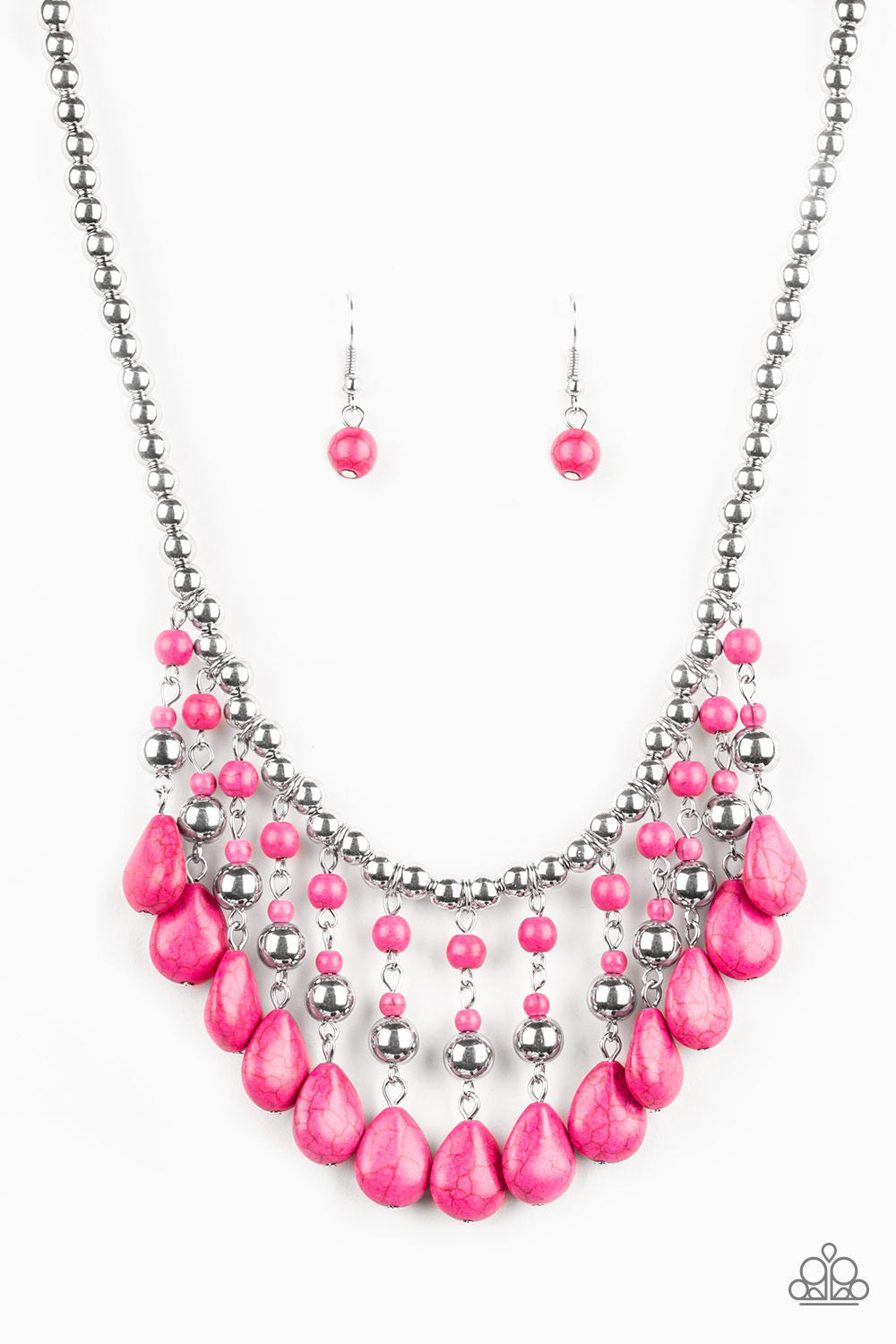 Paparazzi - Rural Revival - Pink Necklace