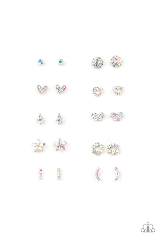 Paparazzi - Starlet Shimmer Iridescent Rhinestone Earring Kit