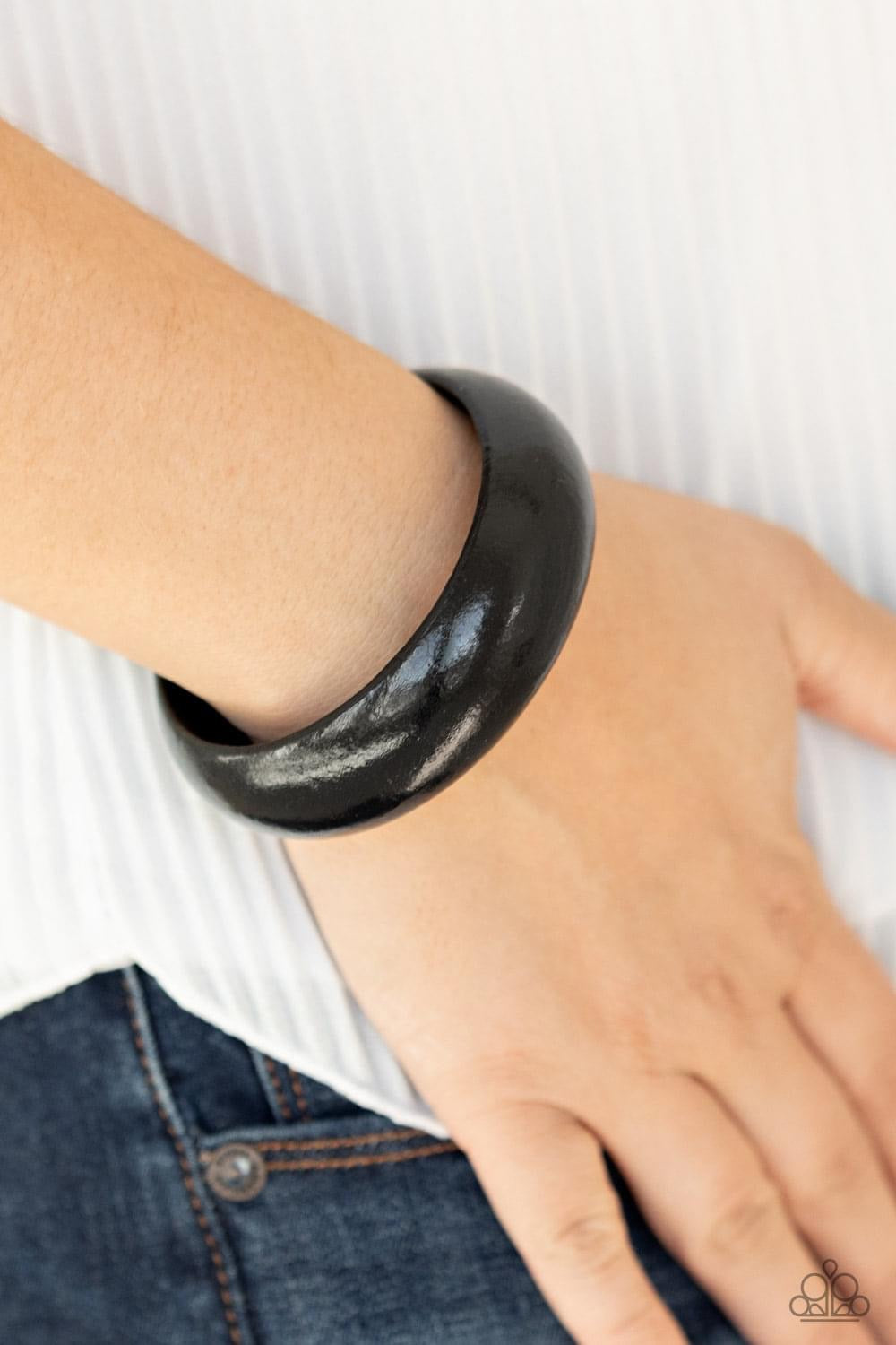 Paparazzi - Whimsically Woodsy - Black Bracelet